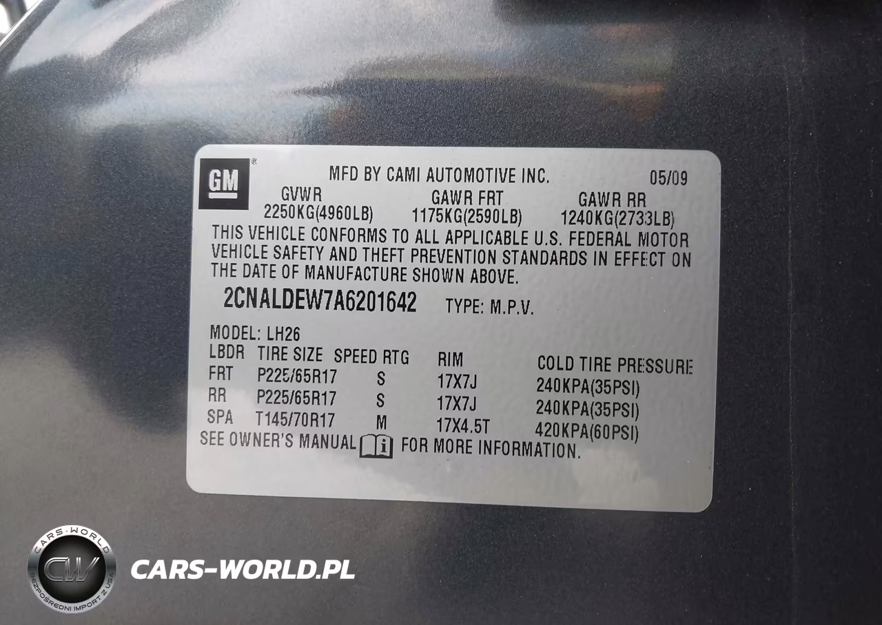 2010 Chevrolet Equinox Lt VIN:2CNALDEW7A6201642 - 9