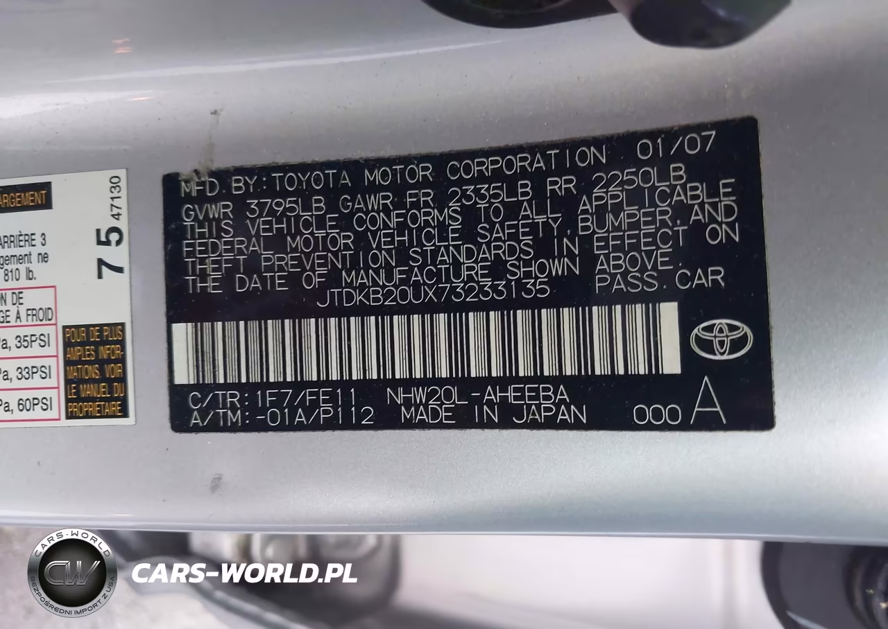 2007 Toyota Prius VIN:JTDKB20UX73233135 - 9