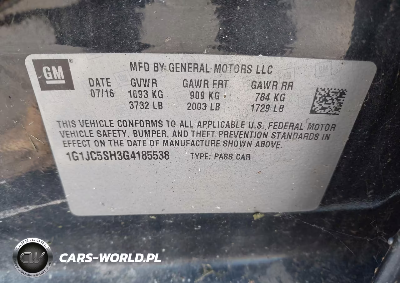 2016 Chevrolet Sonic Lt Auto VIN:1G1JC5SH3G4185538 - 9