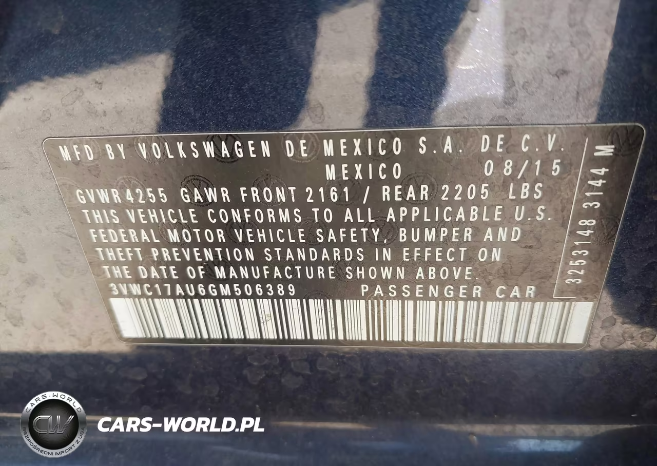 2016 Volkswagen Golf Sportwagen Tsi S 4-Door VIN:3VWC17AU6GM506389 - 9