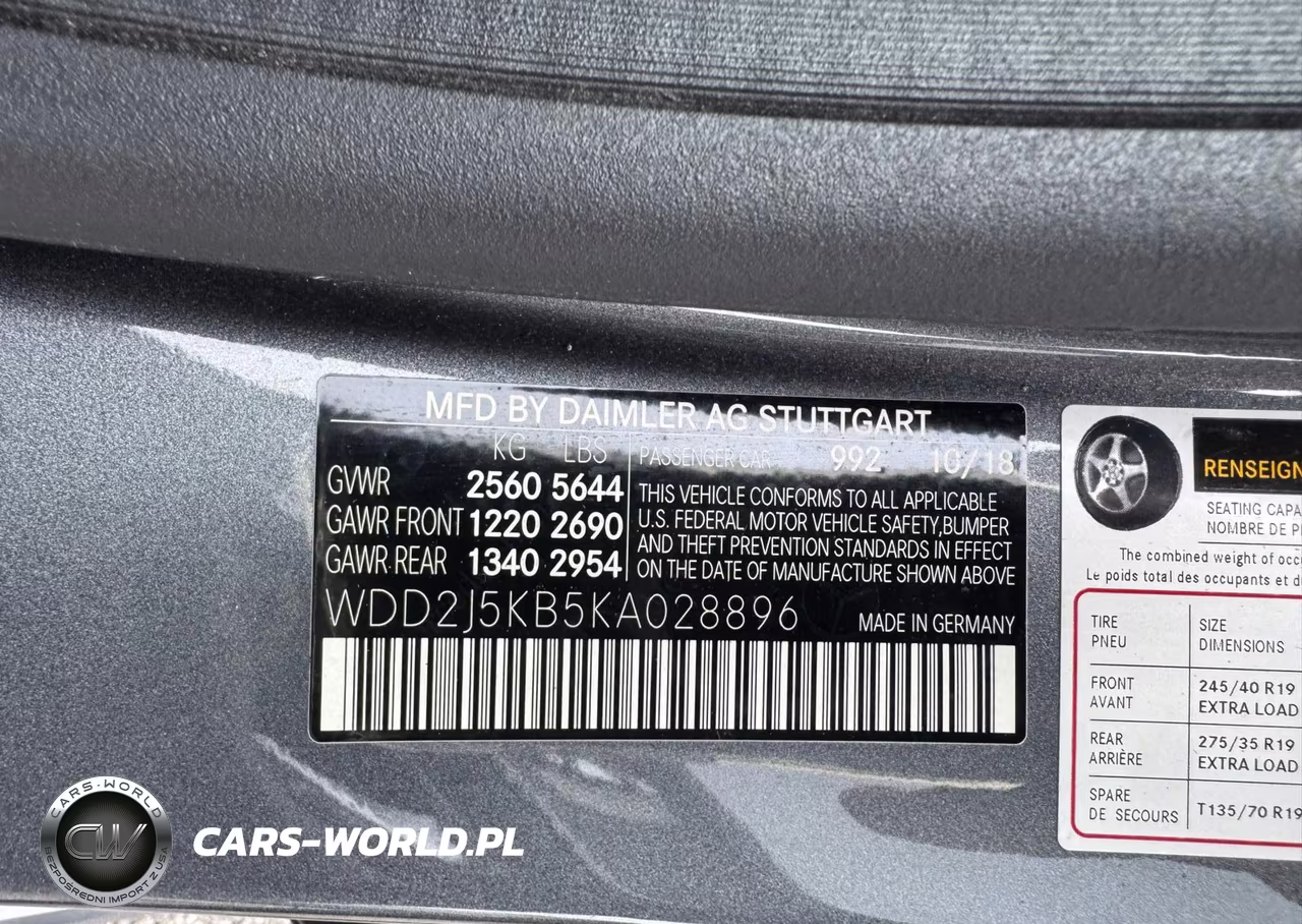 2019 Mercedes-Benz Cls 450 4Matic VIN:WDD2J5KB5KA028896 - 9