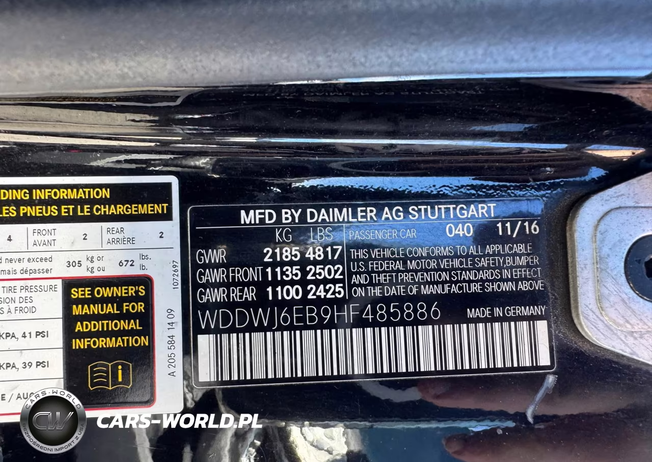 2017 Mercedes-Benz C 43 4Matic Amg VIN:WDDWJ6EB9HF485886 - 9