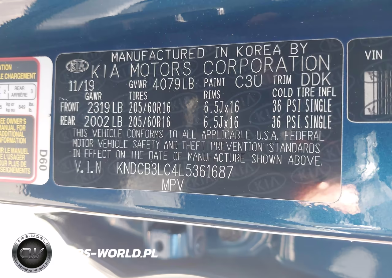 2020 Kia Niro Lx VIN:KNDCB3LC4L5361687 - 9