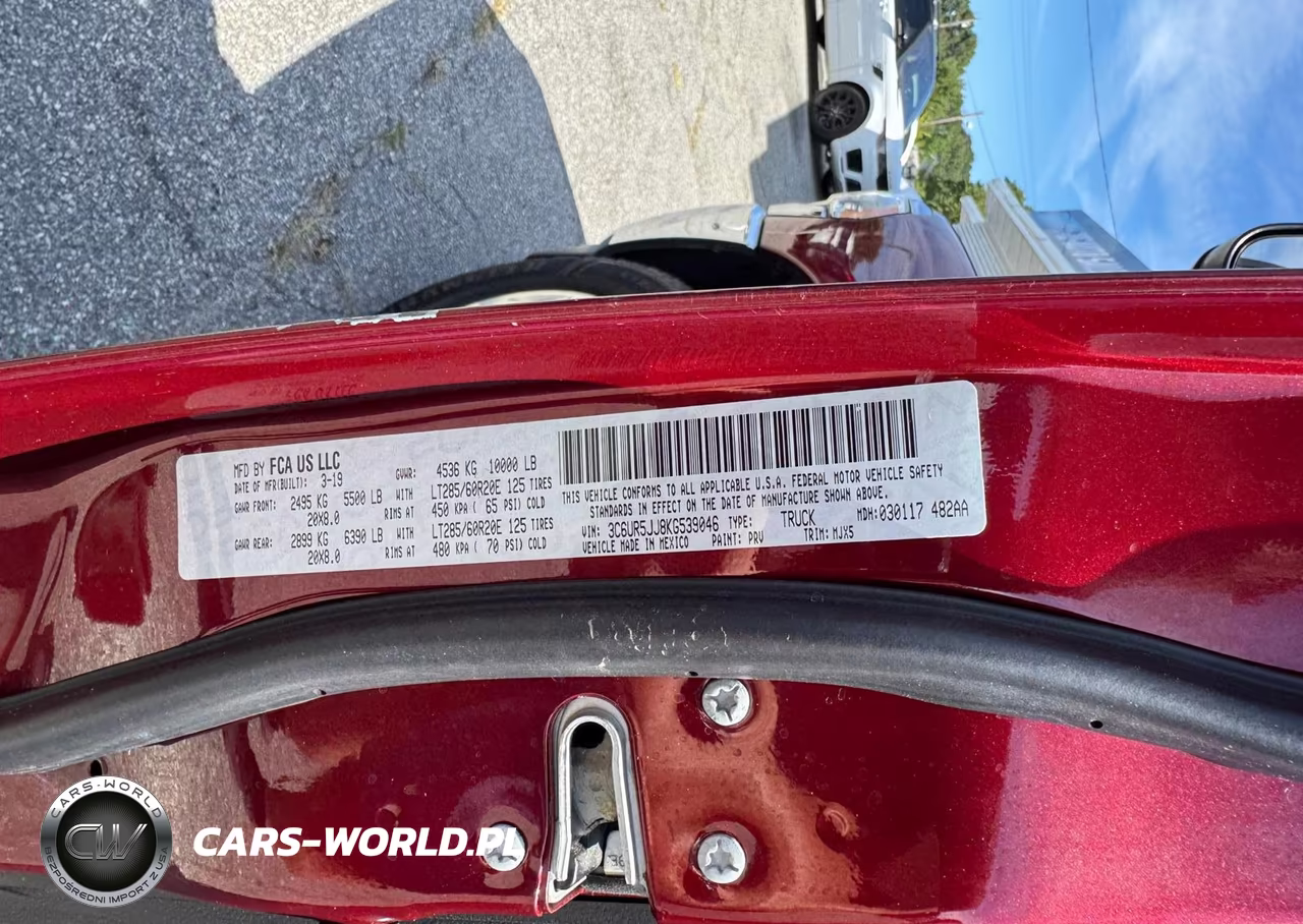 2019 Ram 2500 Big Horn VIN:3C6UR5JJ8KG539046 - 9