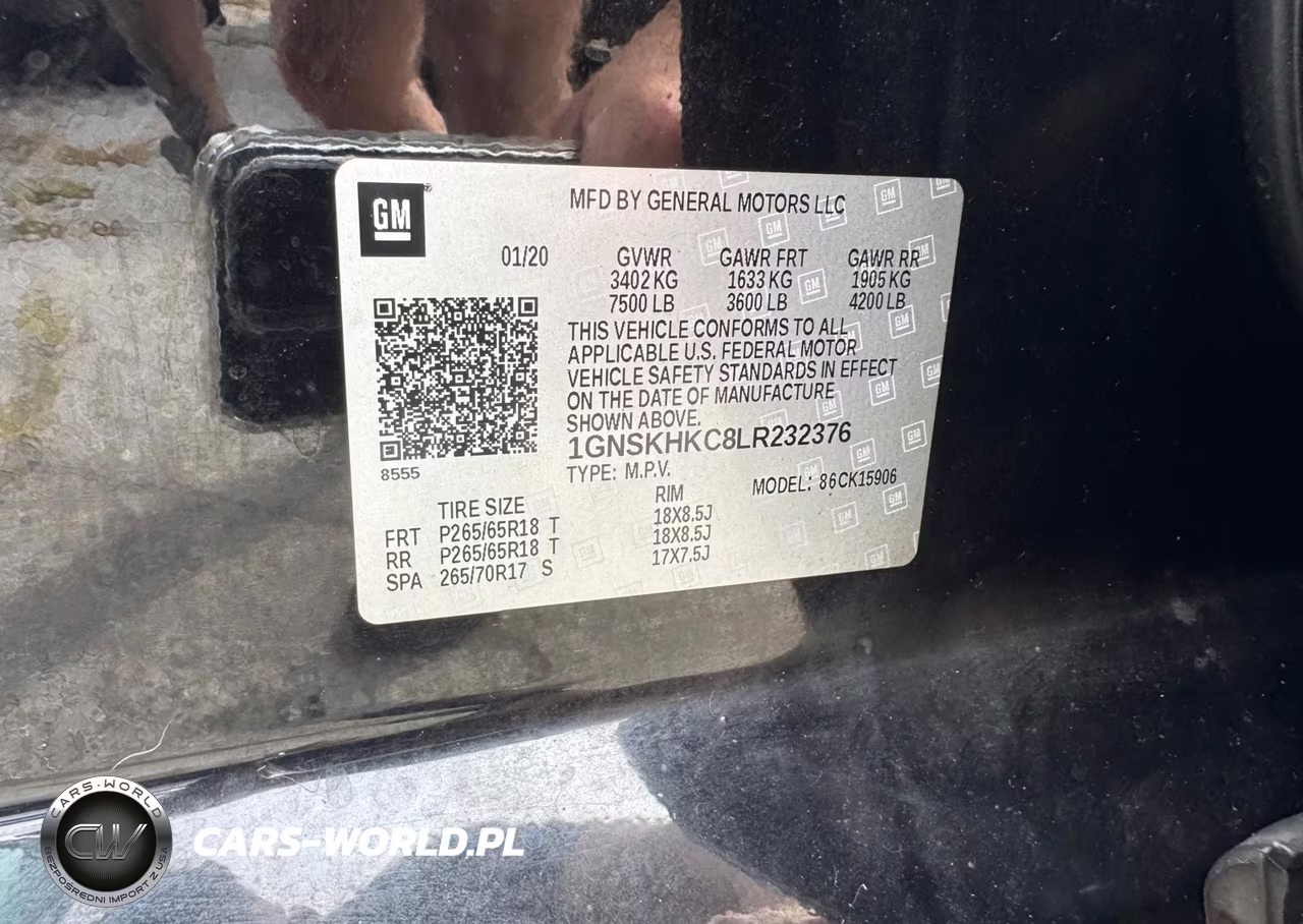 2020 Chevrolet Suburban K1500 Lt VIN:1GNSKHKC8LR232376 - 9