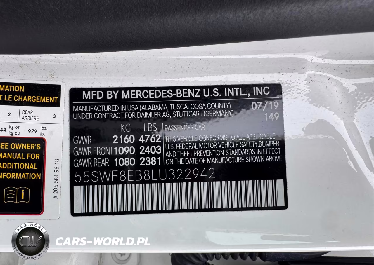 2020 Mercedes-Benz C 300 4Matic VIN:55SWF8EB8LU322942 - 9