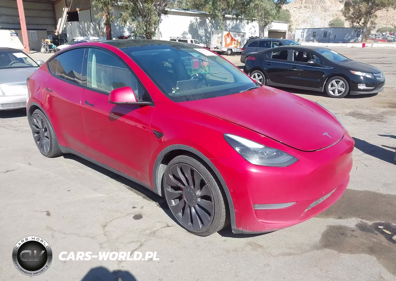2021 Tesla Model Y Performance Dual Motor All-Wheel Drive VIN:5YJYGDEF6MF257755 - 1