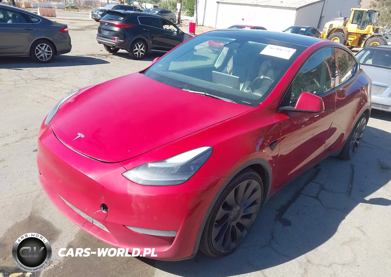 2021 Tesla Model Y Performance Dual Motor All-Wheel Drive VIN:5YJYGDEF6MF257755 - 2