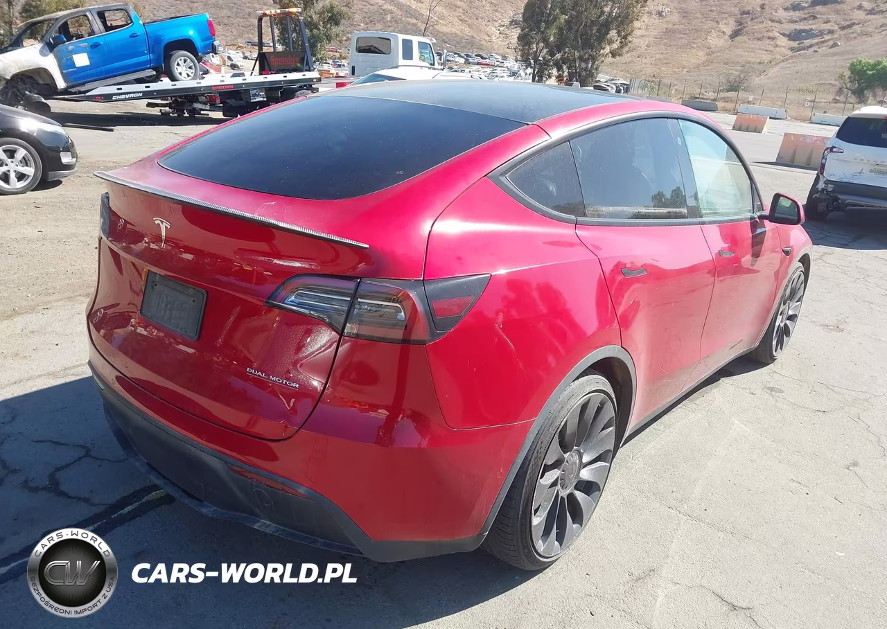 2021 Tesla Model Y Performance Dual Motor All-Wheel Drive VIN:5YJYGDEF6MF257755 - 4
