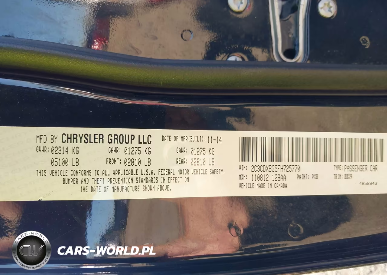 2015 Dodge Charger Se VIN:2C3CDXBG5FH725770 - 9