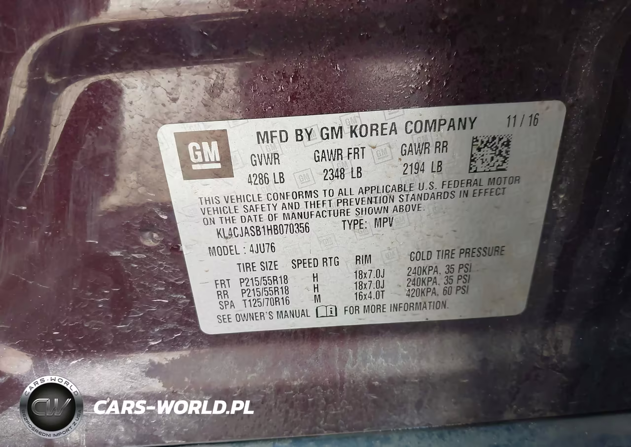 2017 Buick Encore Preferred VIN:KL4CJASB1HB070356 - 9