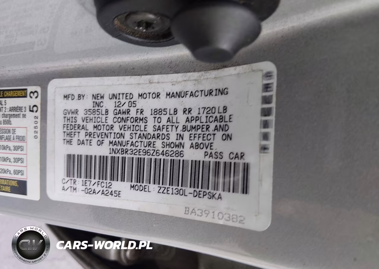 2006 Toyota Corolla S VIN:1NXBR32E96Z646286 - 9