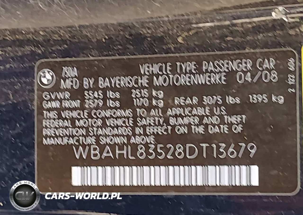 2008 BMW 750I VIN:WBAHL83528DT13679 - 9