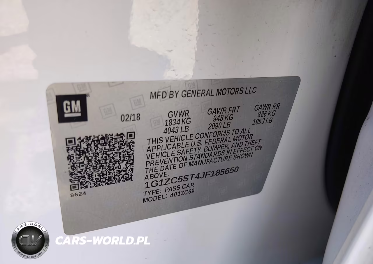2018 Chevrolet Malibu 1Fl VIN:1G1ZC5ST4JF185650 - 9