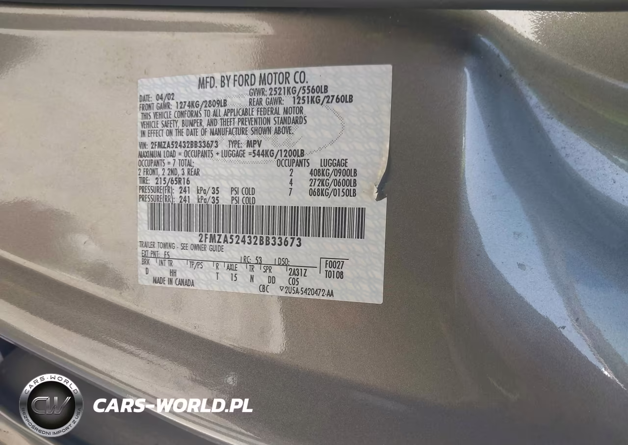 2002 Ford Windstar Se VIN:2FMZA52432BB33673 - 9