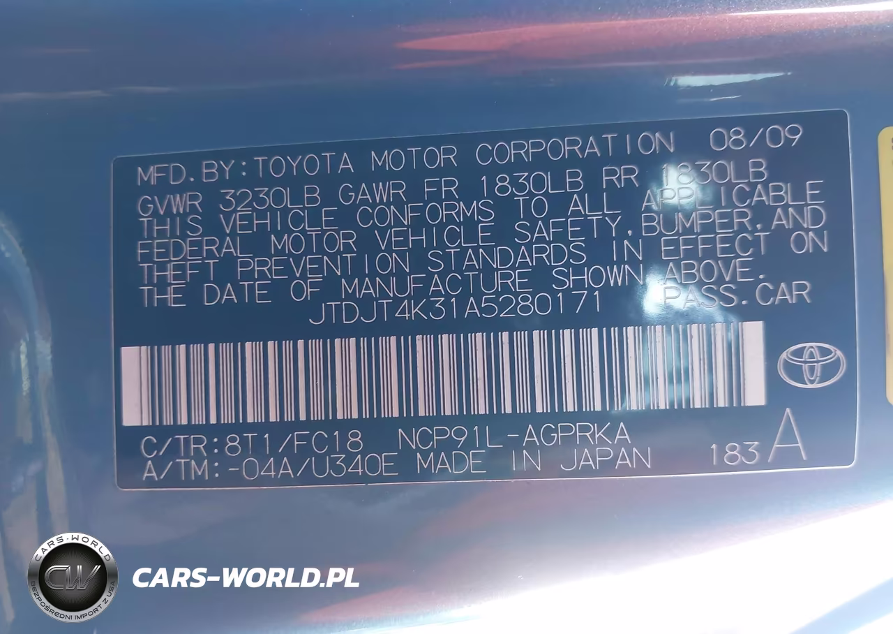 2010 Toyota Yaris VIN:JTDJT4K31A5280171 - 9