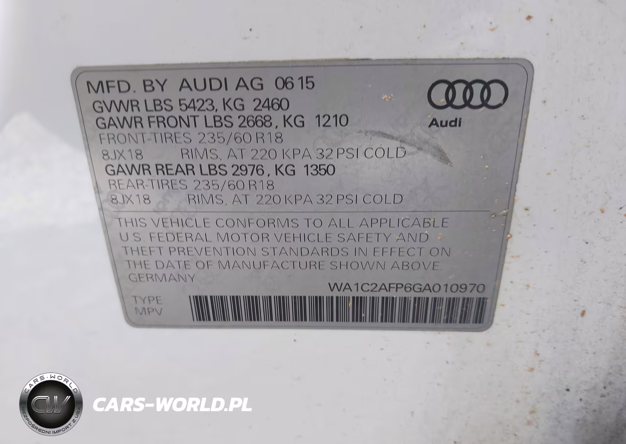 2016 Audi Q5 2.0T Premium VIN:WA1C2AFP6GA010970 - 9