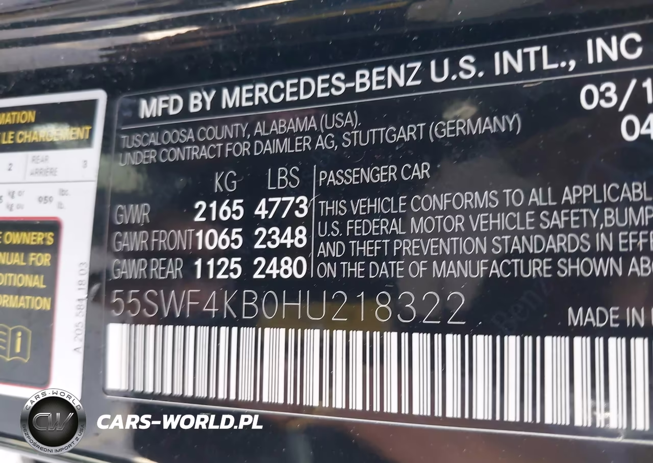 2017 Mercedes-Benz C 300 4Matic VIN:55SWF4KB0HU218322 - 9