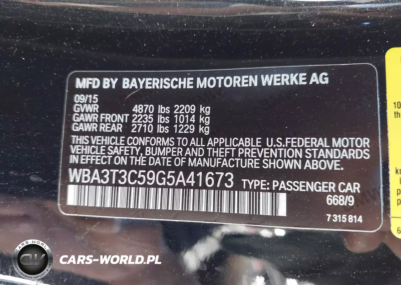 2016 BMW 435I VIN:WBA3T3C59G5A41673 - 9