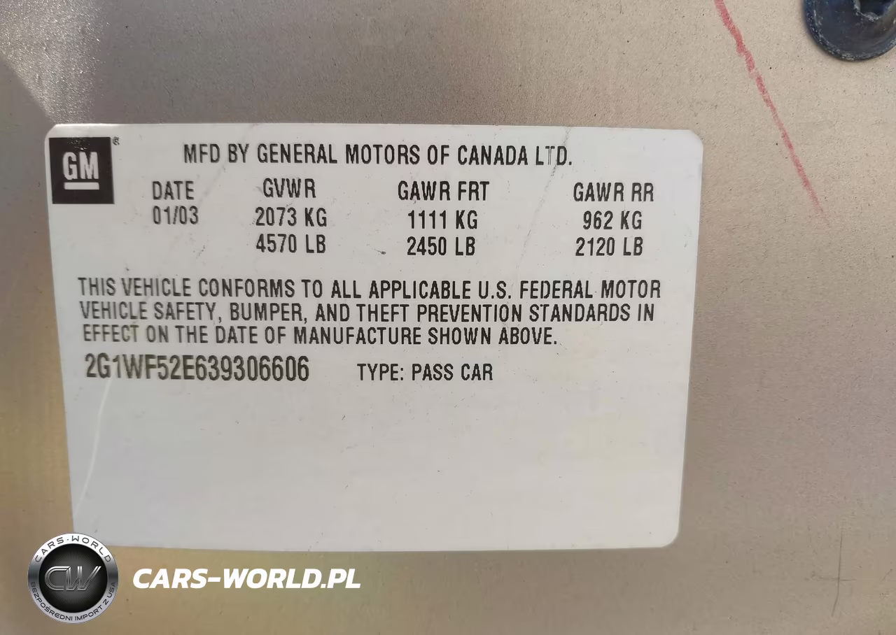 2003 Chevrolet Impala VIN:2G1WF52E639306606 - 9