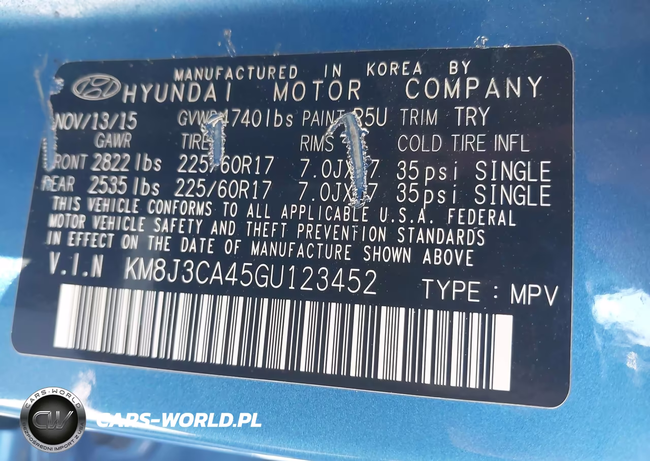 2016 Hyundai Tucson Se VIN:KM8J3CA45GU123452 - 9