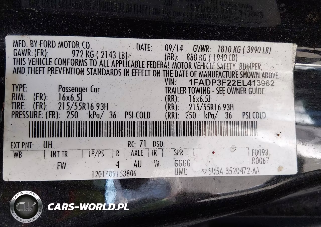 2014 Ford Focus Se VIN:1FADP3F22EL413962 - 9