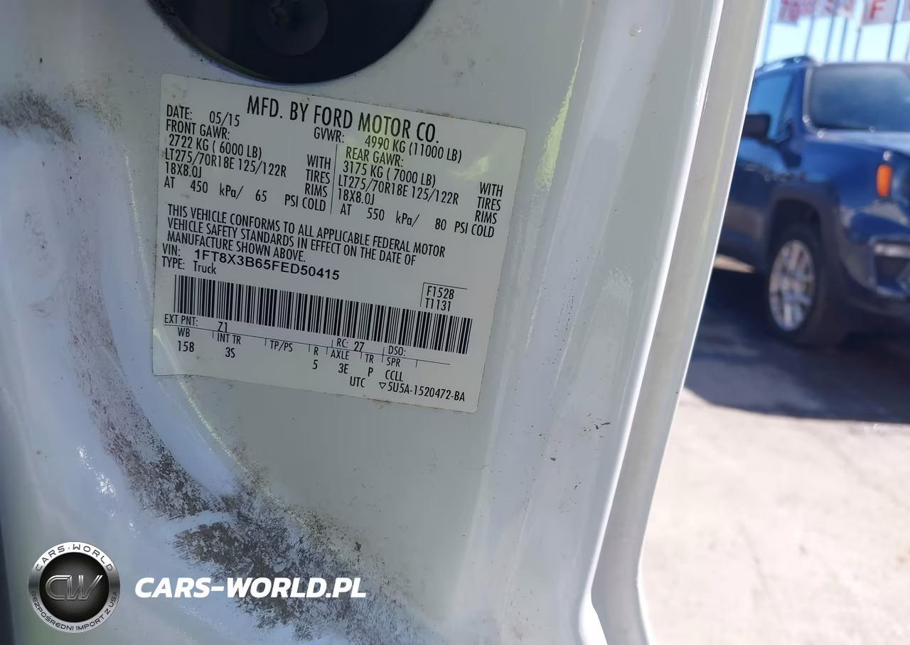 2015 Ford F-350 Xlt VIN:1FT8X3B65FED50415 - 9