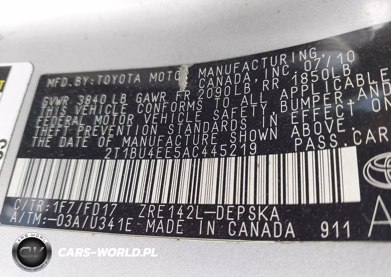 2010 Toyota Corolla S VIN:2T1BU4EE5AC445219 - 9
