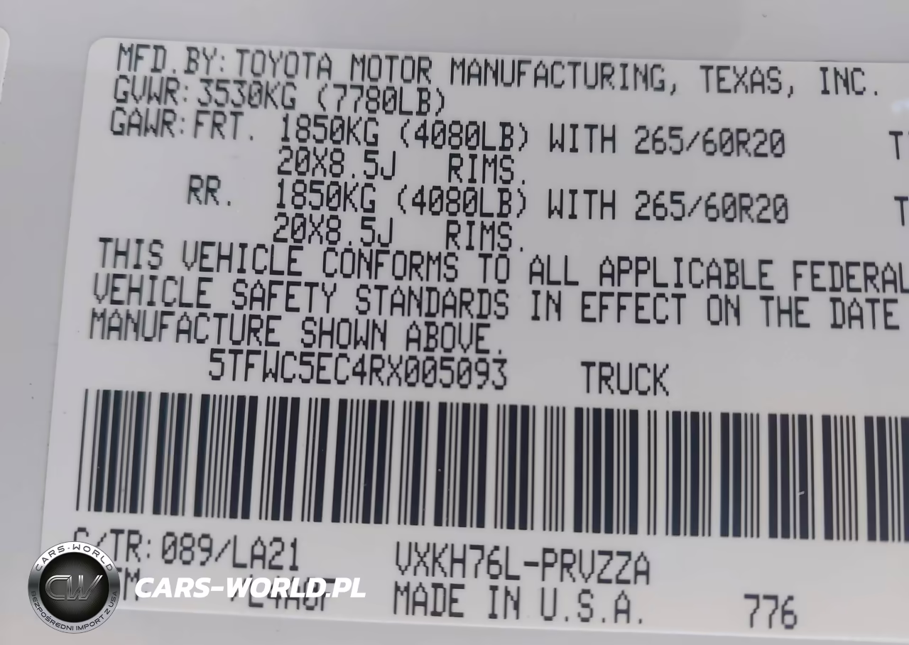 2024 Toyota Tundra Hybrid Platinum 4Wd VIN:5TFWC5EC4RX005093 - 9