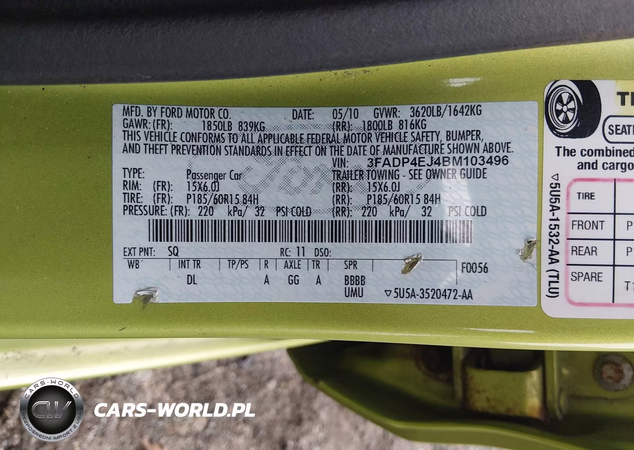 2011 Ford Fiesta Se VIN:3FADP4EJ4BM103496 - 9