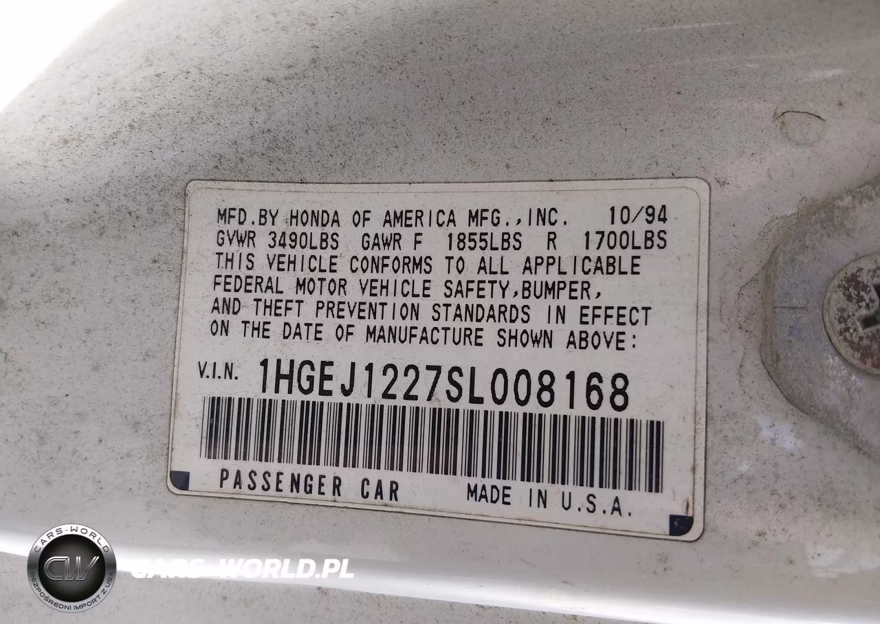 1995 Honda Civic Ex VIN:1HGEJ1227SL008168 - 9