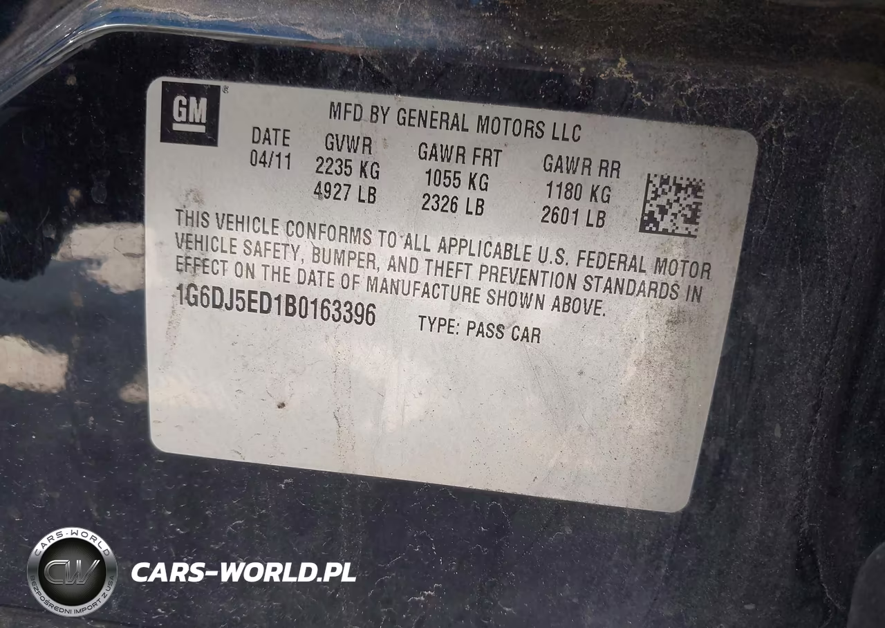 2011 Cadillac Cts Standard VIN:1G6DJ5ED1B0163396 - 9
