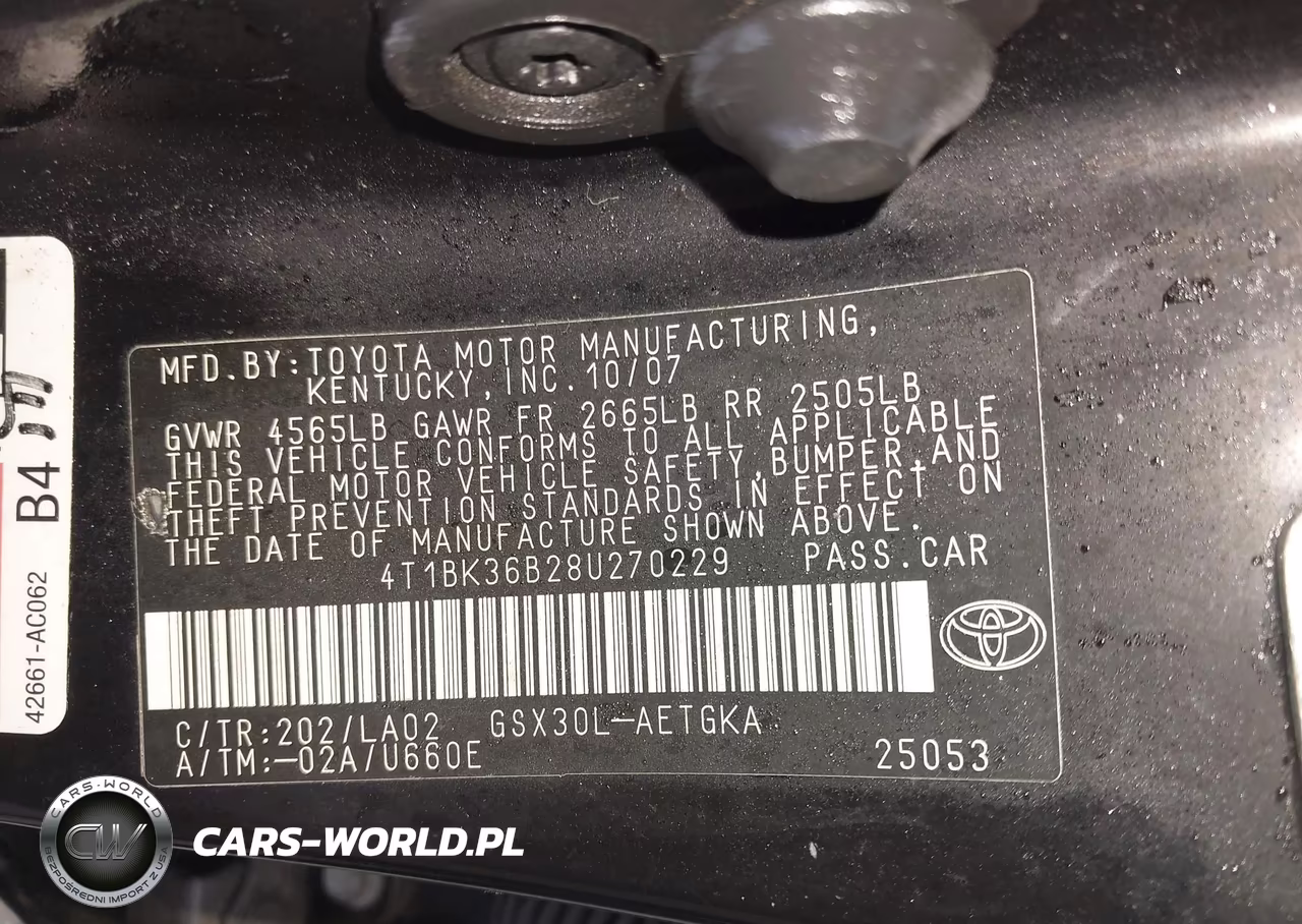 2008 Toyota Avalon Xls VIN:4T1BK36B28U270229 - 9