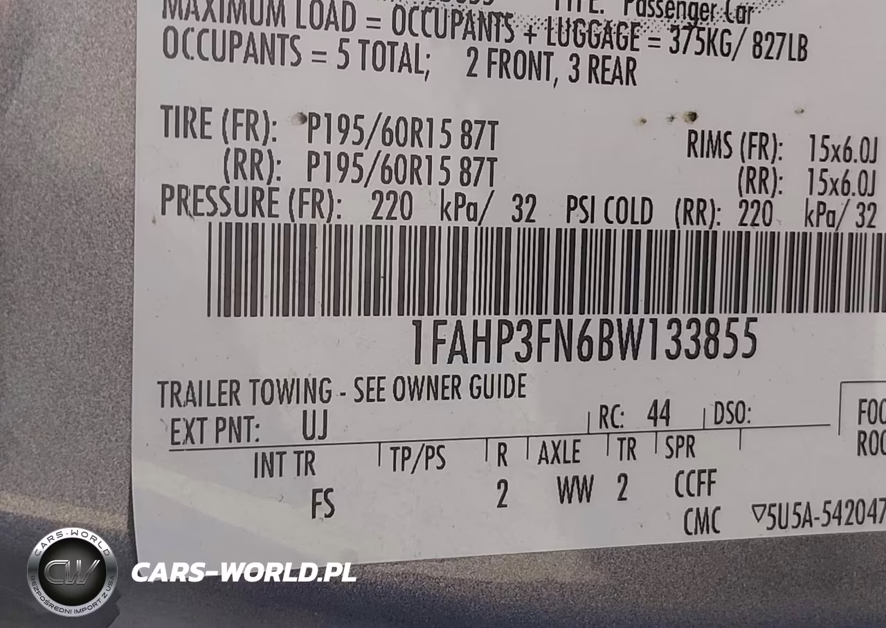2011 Ford Focus Se VIN:1FAHP3FN6BW133855 - 9