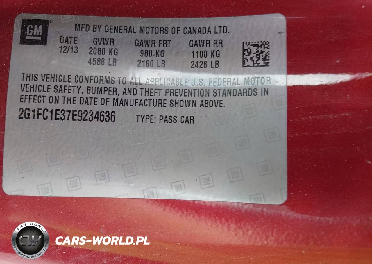 2014 Chevrolet Camaro 2Lt VIN:2G1FC1E37E9234636 - 9