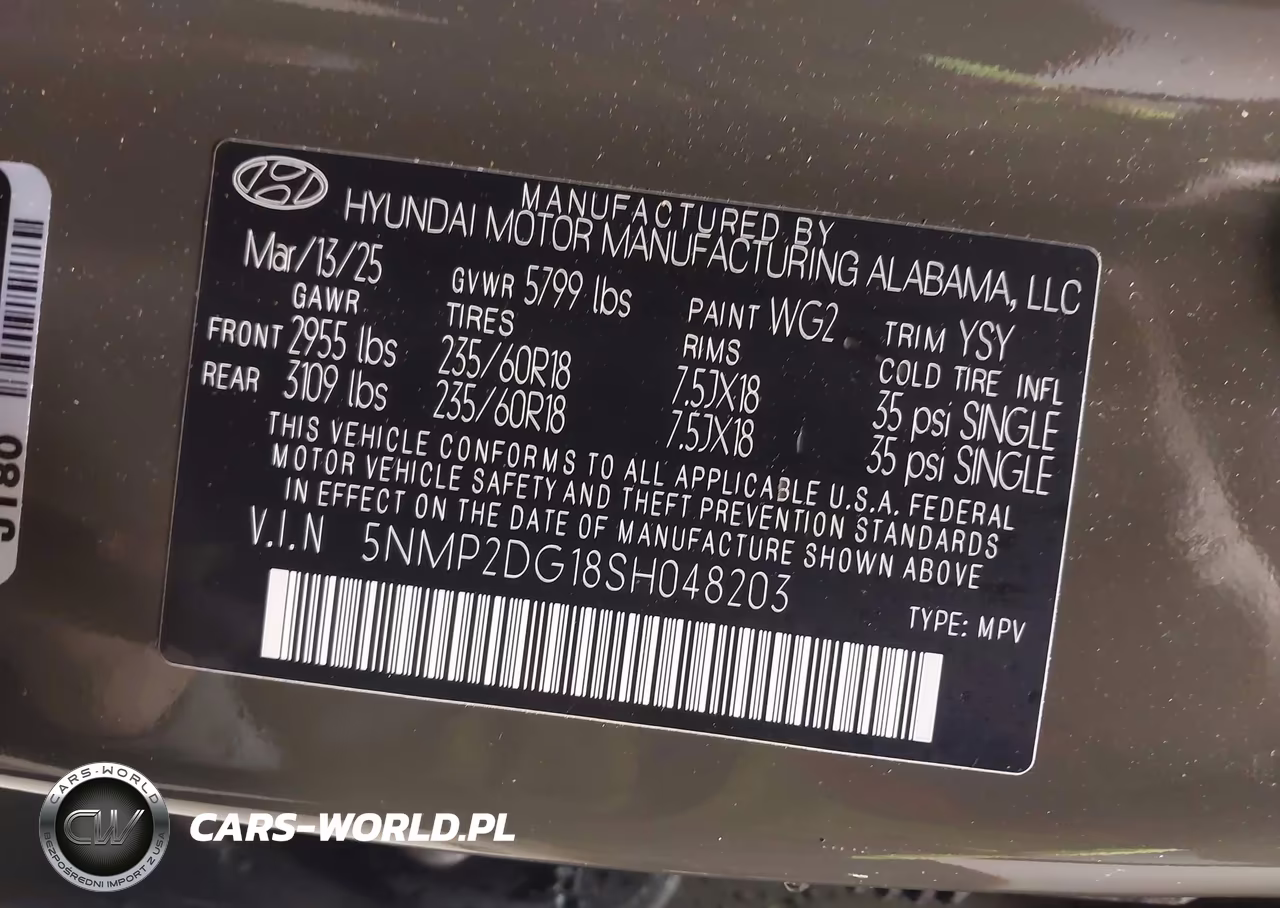 2025 Hyundai Santa Fe Hybrid Sel VIN:5NMP2DG18SH048203 - 9