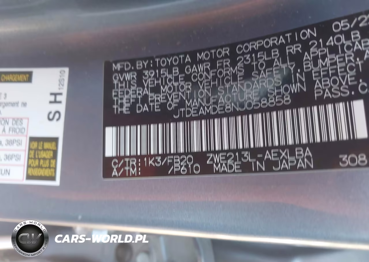 2022 Toyota Corolla Hybrid Le VIN:JTDEAMDE8NJ058858 - 9