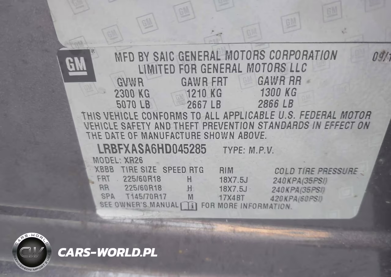 2017 Buick Envision Preferred VIN:LRBFXASA6HD045285 - 9