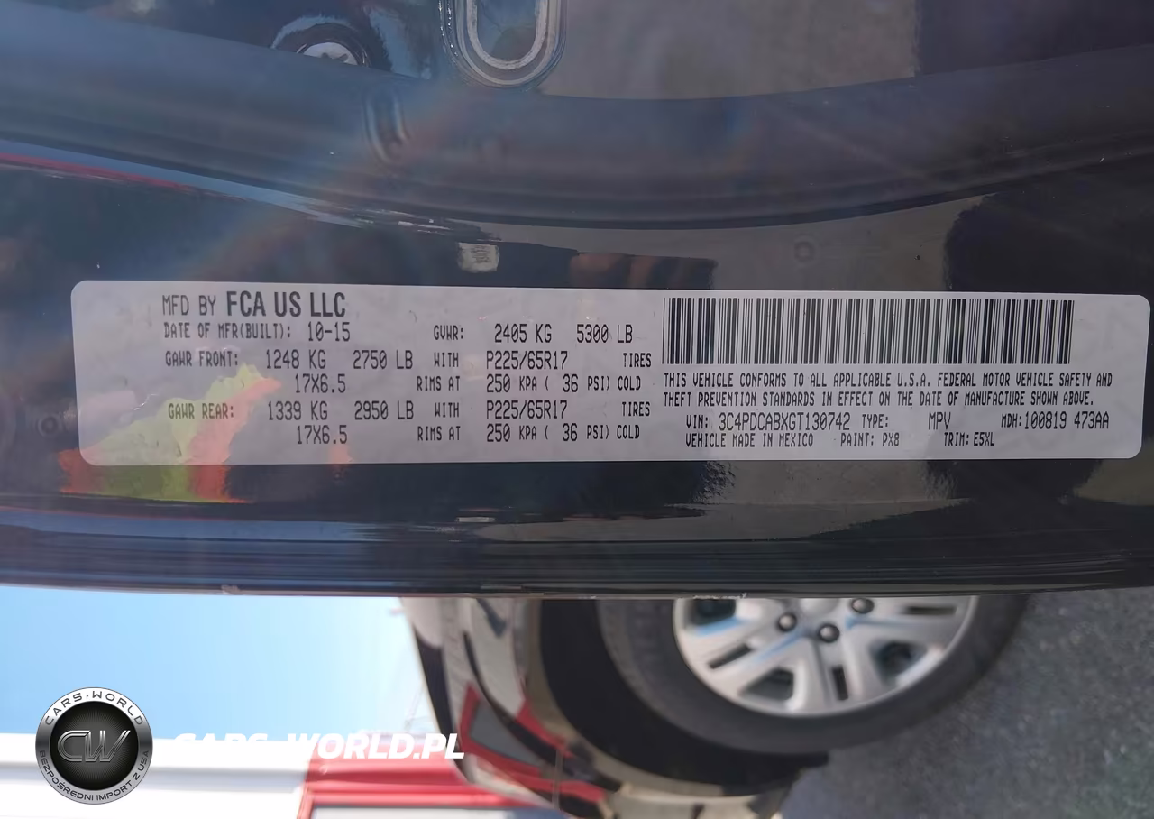 2016 Dodge Journey Se VIN:3C4PDCABXGT130742 - 9