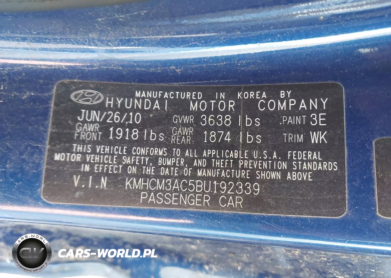 2011 Hyundai Accent VIN:KMHCM3AC5BU192339 - 9