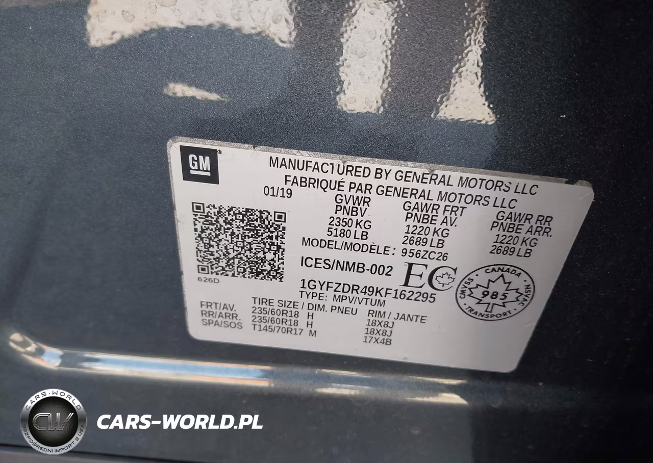 2019 Cadillac Xt4 Premium Luxury VIN:1GYFZDR49KF162295 - 9