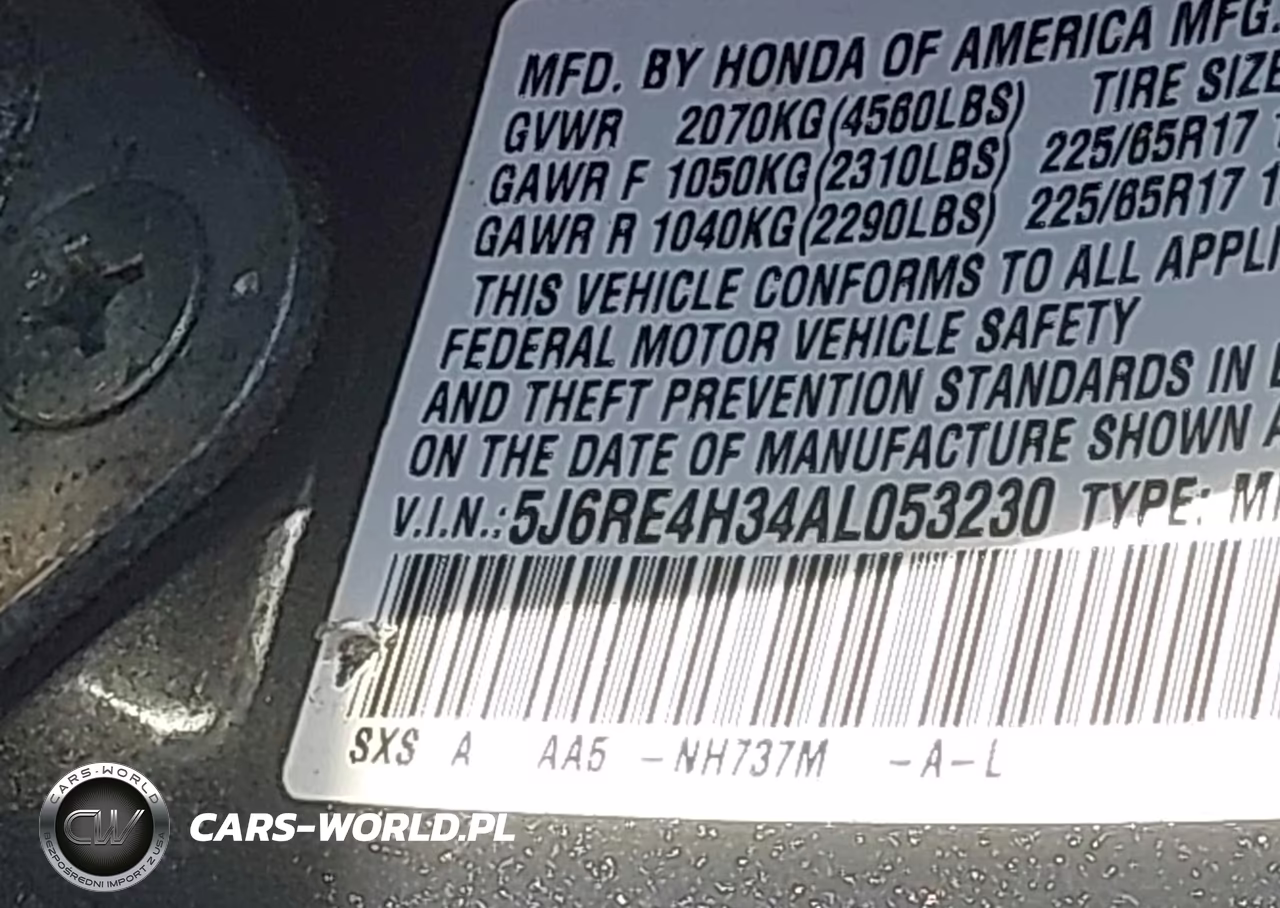 2010 Honda Cr-V Lx VIN:5J6RE4H34AL053230 - 9