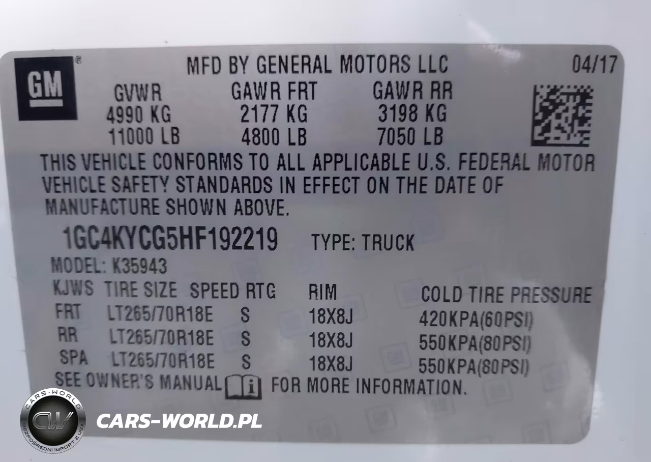 2017 Chevrolet Silverado 3500Hd Wt VIN:1GC4KYCG5HF192219 - 9