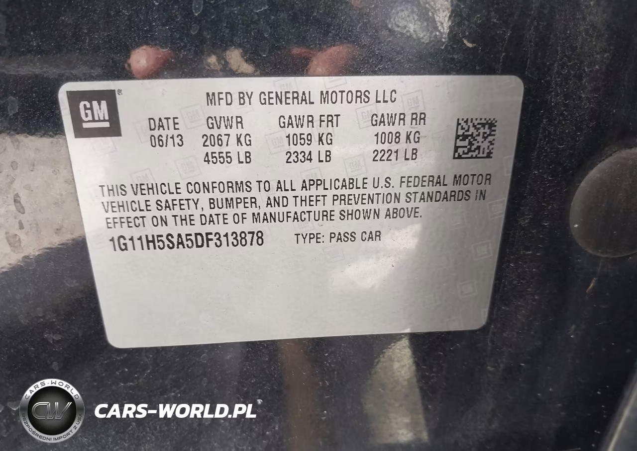 2013 Chevrolet Malibu 1Lz VIN:1G11H5SA5DF313878 - 9