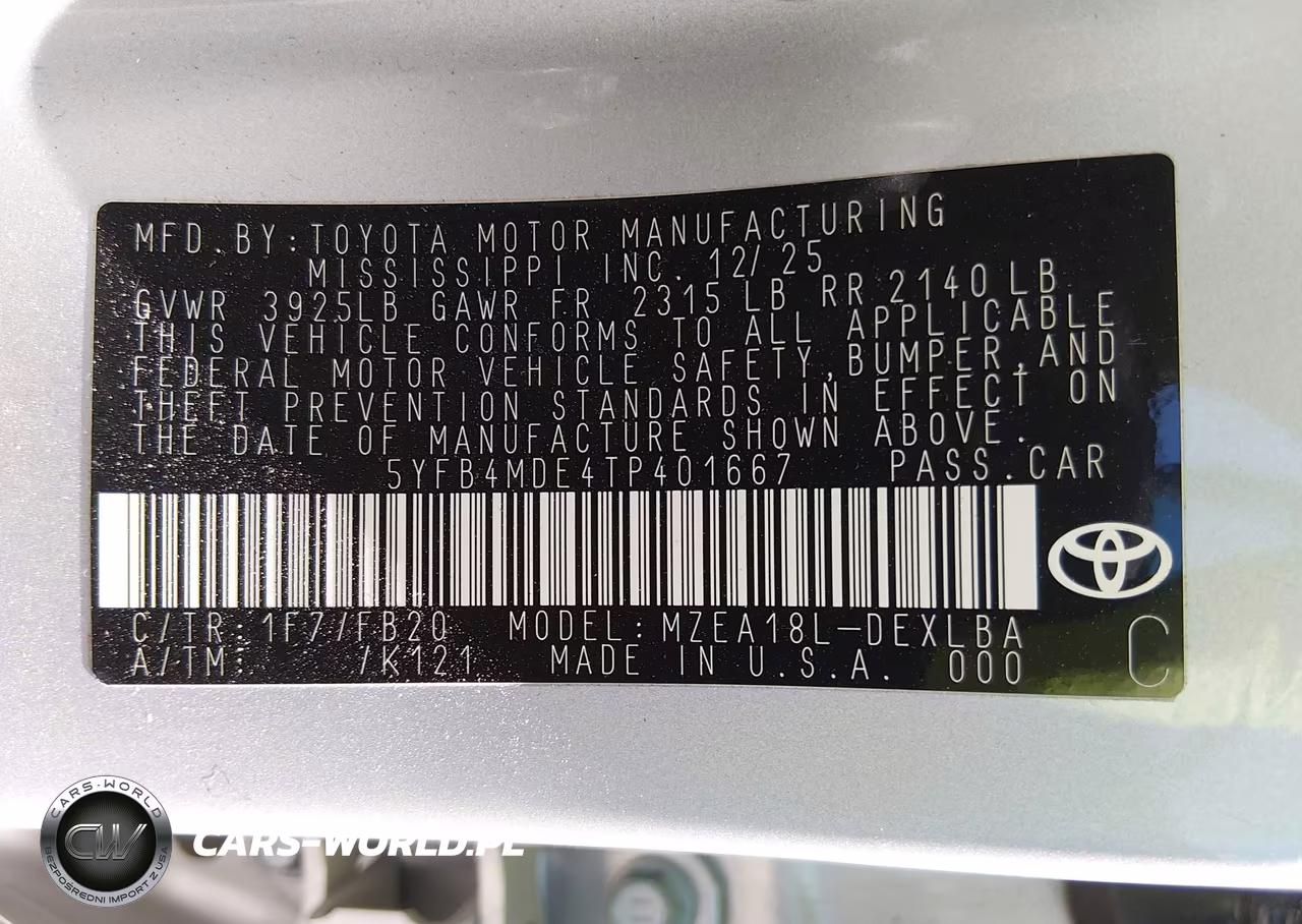 2026 Toyota Corolla Le VIN:5YFB4MDE4TP401667 - 9
