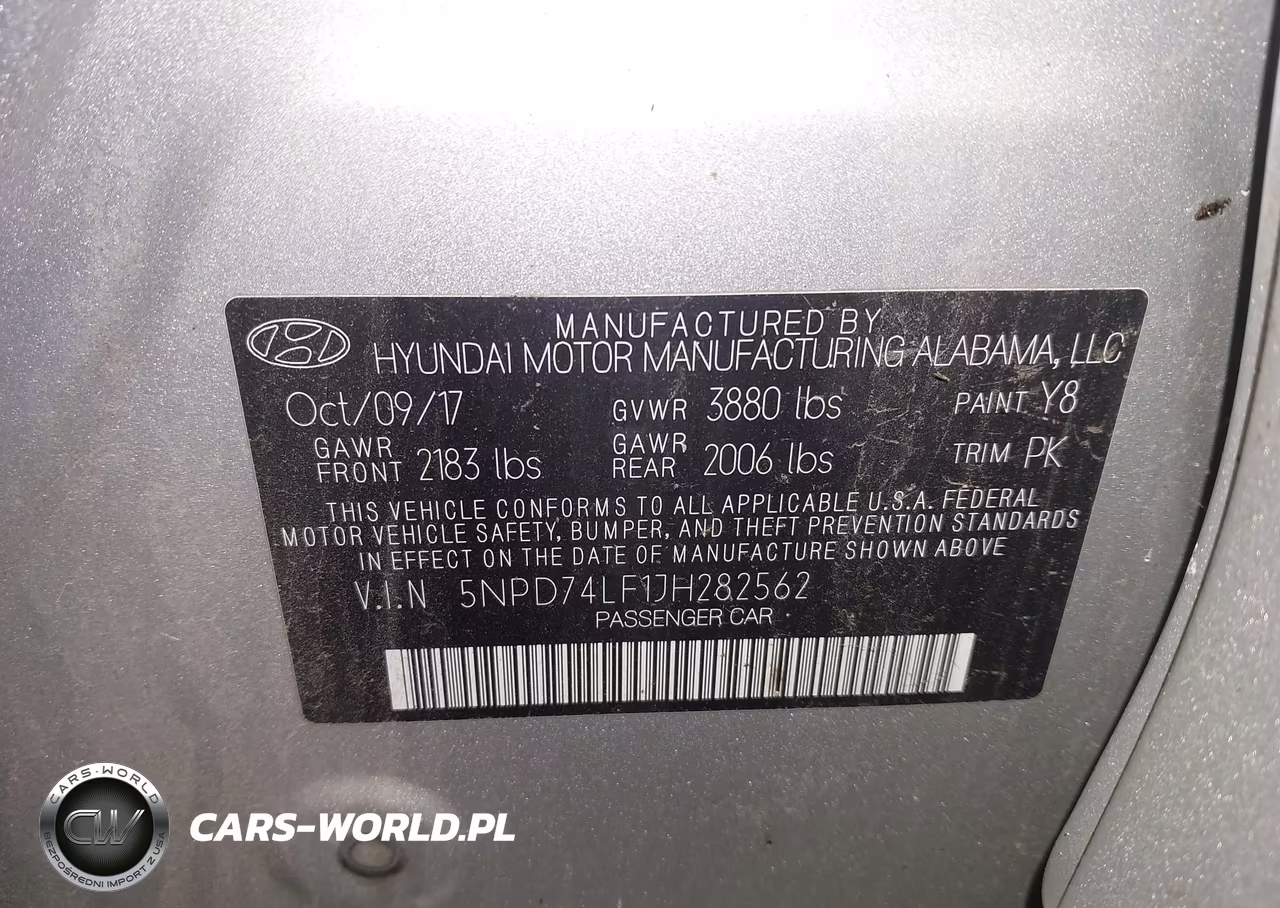 2018 Hyundai Elantra Se VIN:5NPD74LF1JH282562 - 9