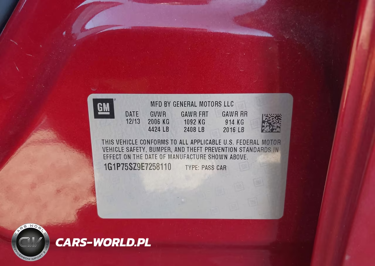 2014 Chevrolet Cruze Diesel VIN:1G1P75SZ9E7258110 - 9