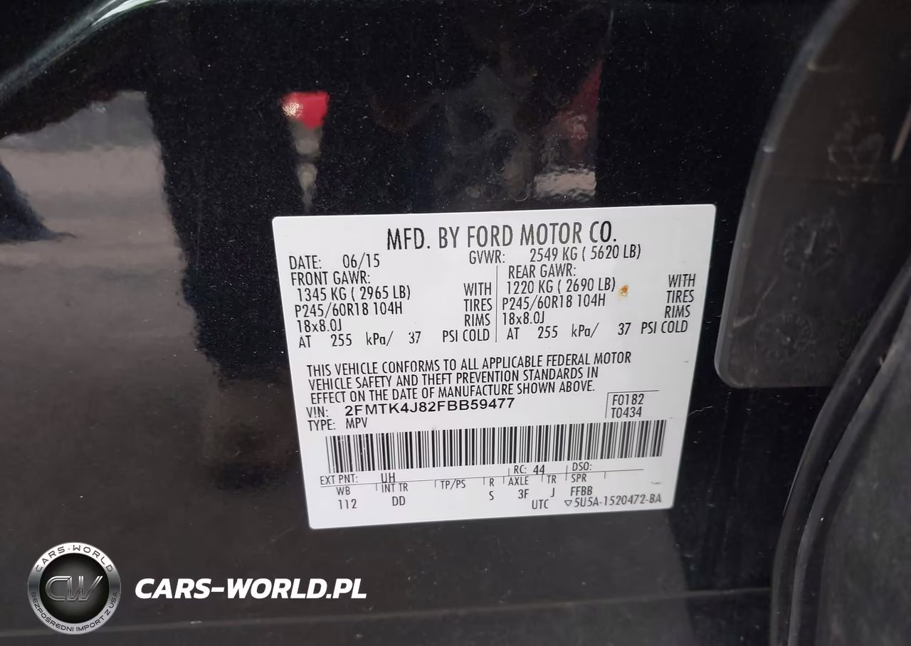 2015 Ford Edge Sel VIN:2FMTK4J82FBB59477 - 9