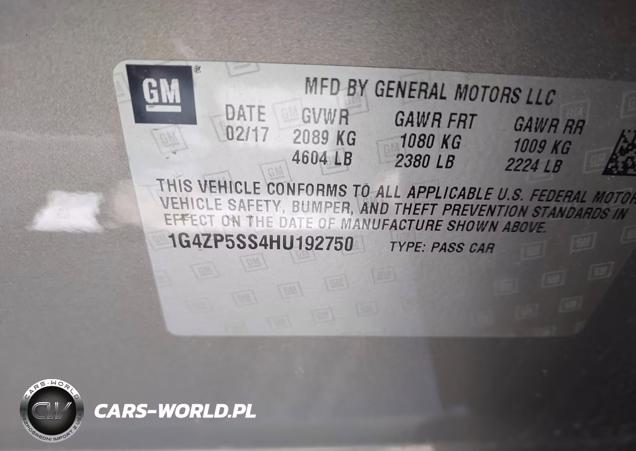 2017 Buick Lacrosse Essence VIN:1G4ZP5SS4HU192750 - 9
