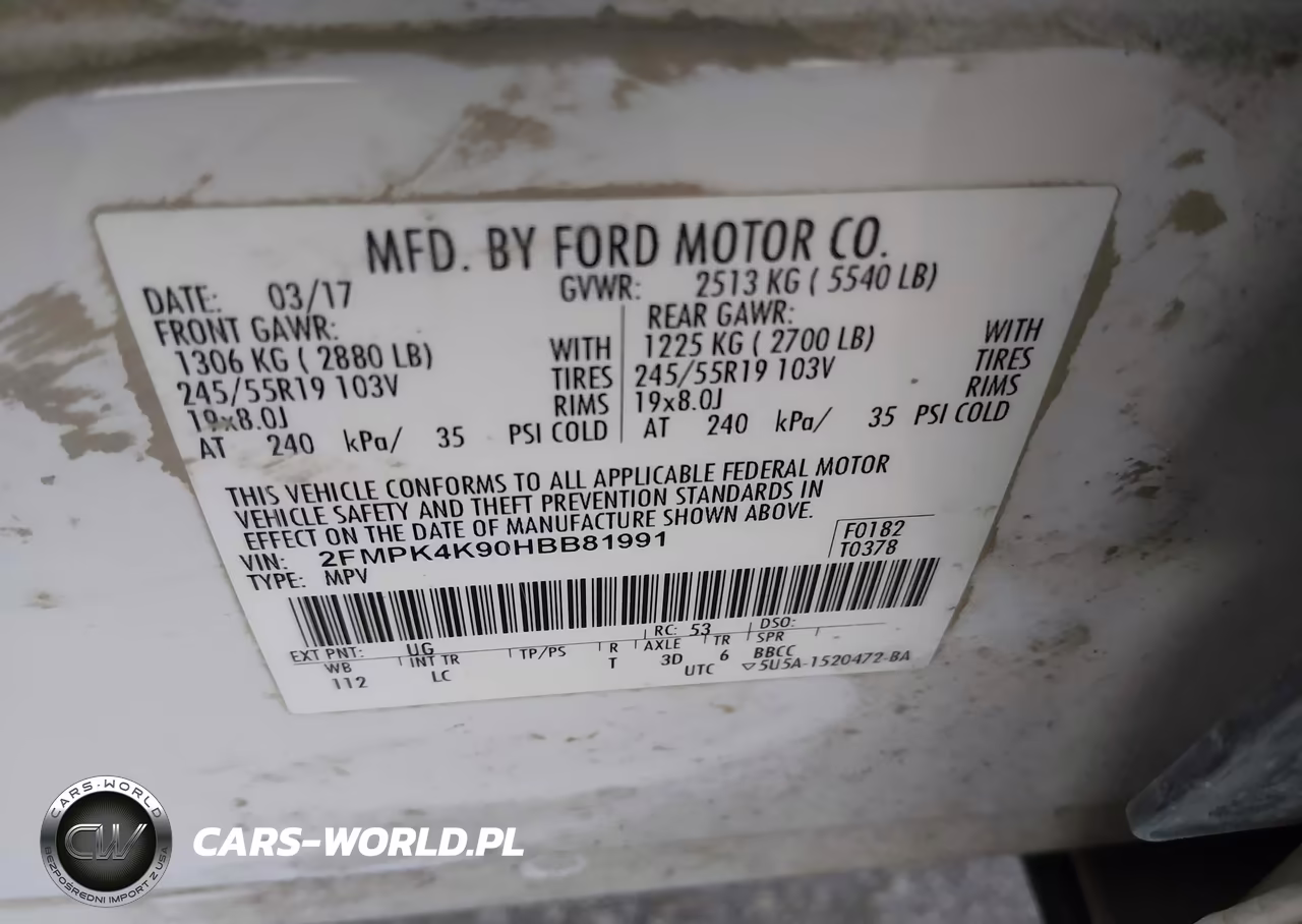 2017 Ford Edge Titanium VIN:2FMPK4K90HBB81991 - 9